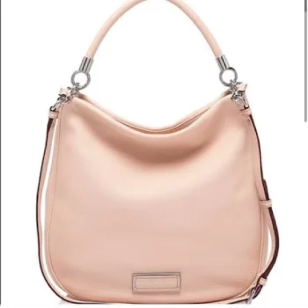 Marc By Marc Jacobs Too Hot To Handle Pale Peach Leather Hobo Bag